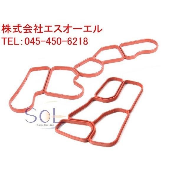 ベンツ W639 R171 オイルクーラーガスケット + オイルフィルターハウジングガスケット 2点...