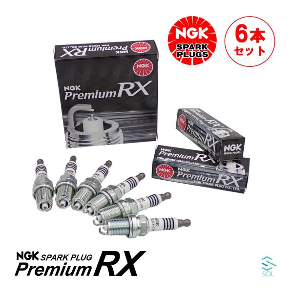 送料185円 NGK ホンダ オデッセイ RA8 スパークプラグ プレミアムRX 6本セット 980...