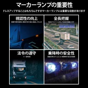 角型マーカーランプ スカイブルー 前方開閉式 ...の詳細画像4