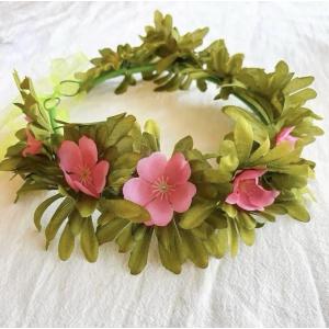 モアナ 花冠 かんむり 葉っぱ お花 ピンク ...の詳細画像4