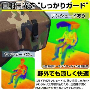 アウトドアチェア 屋根付き 折りたたみ椅子 持...の詳細画像5