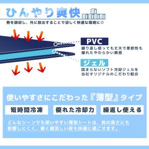 氷まくら ジェル 氷枕 薄型 大判 安眠 冷却...の詳細画像2
