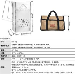 火起こし器 ステンレス 炭 火おこし 道具 チ...の詳細画像1