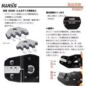 IWISS アイウィス SN-025 ミニ圧着...の詳細画像3