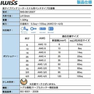 圧着工具 圧バッテリー 端子 板タイプ バッテ...の詳細画像2