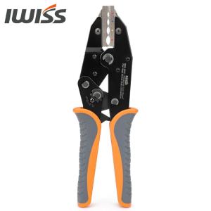 アイウィス(IWISS) 防水形圧着スリーブ 圧着工具 突き合わせ形接続子 専用 圧着工具 圧着ペンチ ラチェット式 IWS-125C 爆買
