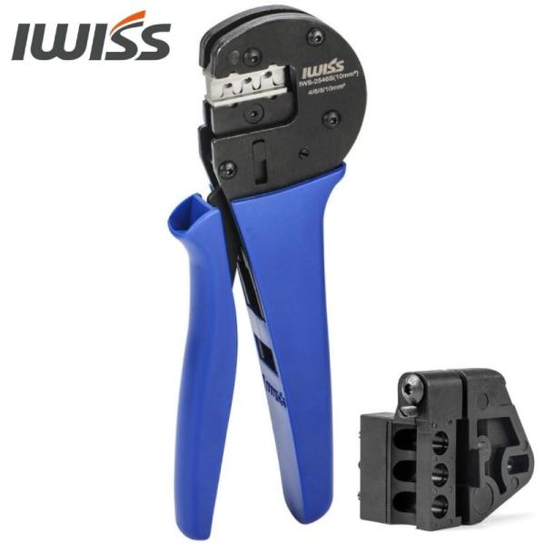 アイウィス(IWISS) 太陽光 ソーラーパネル ソーラー端子 MC4 圧着工具 精密圧着ペンチ 1...