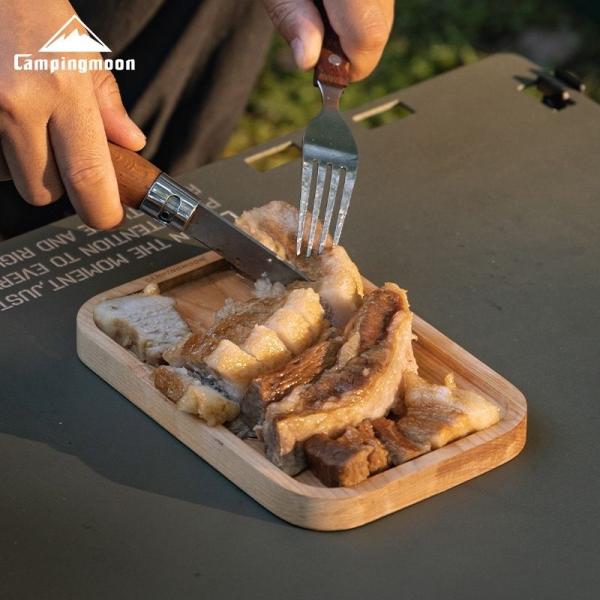 キャンピングムーン カッティングボード 木製 メスティン ラージ 用 まな板 木皿 トレー プレート...
