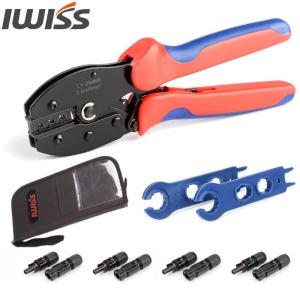 IWISS 太陽光 ソーラーパネル MC4ソーラー 切断 圧着 コネクタ組立 工具セット 工具キット 2/3.5/5.5mm2対応 圧着ペンチ 圧着工具 工具 ソーラー コネクター