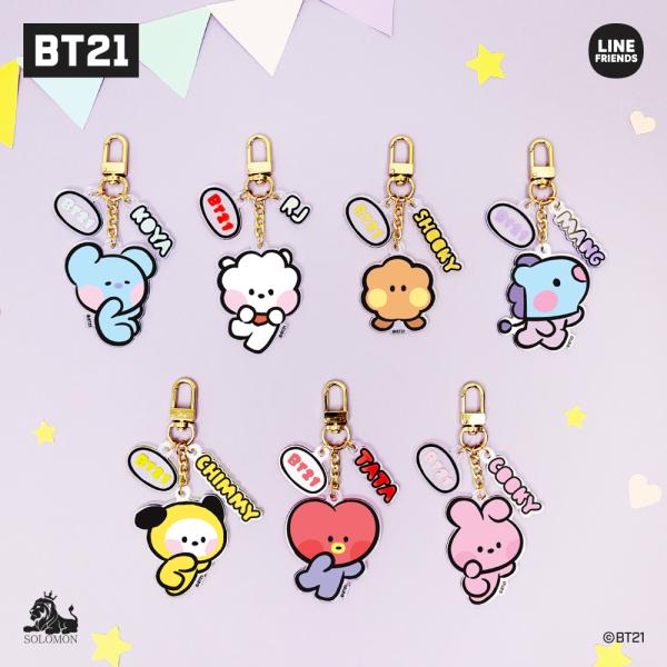【：30%OFFセール ：】 ソロモン商事 BT21 minini ATH_アクリルキーリング AC...