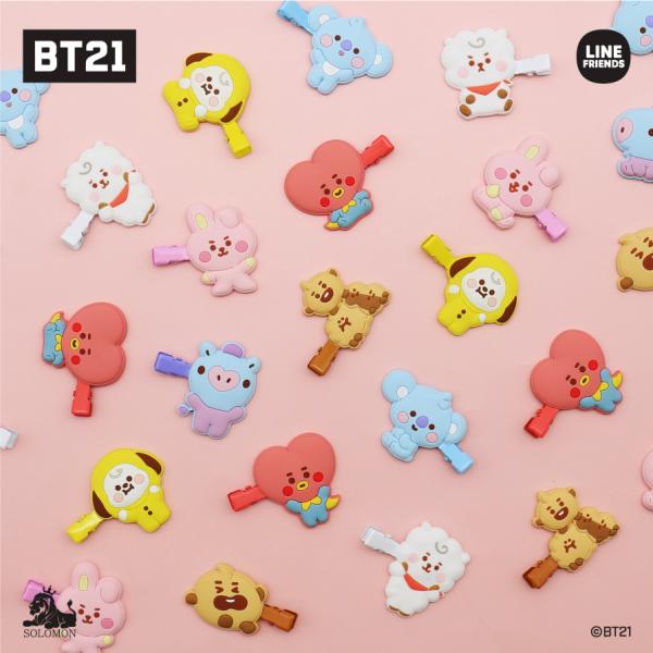 【：50%OFFセール ：】 ソロモン商事　BT21 BHD_前髪クリップ ver.2 スケッチ H...