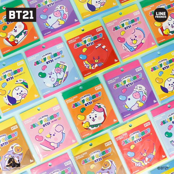 【：50%OFFセール ：】 【ソロモン商事】BT21 モバイルステッカーver.2(6ea) MO...