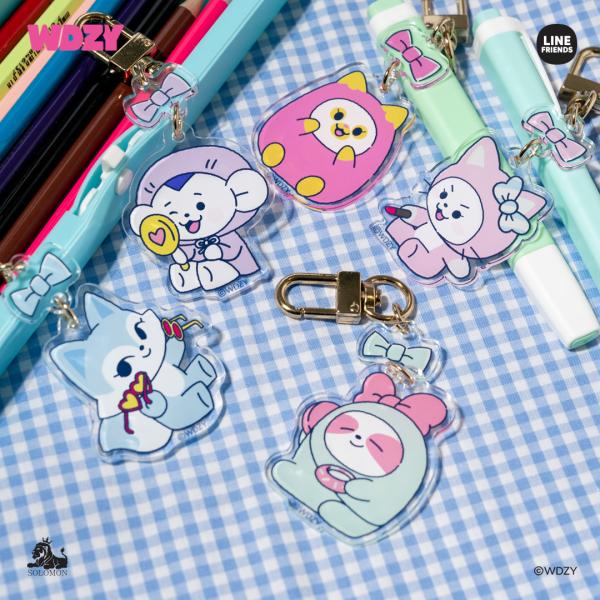 【：50%OFF！クリアランスセール ：】ソロモン商事 2023年 WDZY アクリルキーリング V...