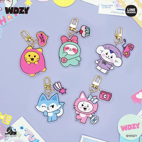 【：50%OFF！：】WDZY アクリルキーリング ACRYLIC KEYRING アクリルキーホル...
