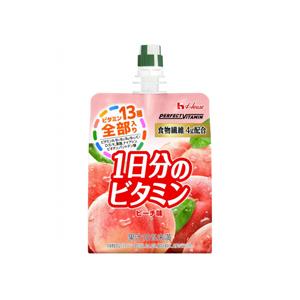 【送料無料】パーフェクトビタミン　1日分のビタミンゼリー食物繊維[ピーチ味]１ケース(180g×24...