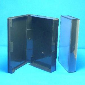 ＶＨＳビデオテープ用ＢＯＯＫ型ハードケース 黒 サイズ中　10個