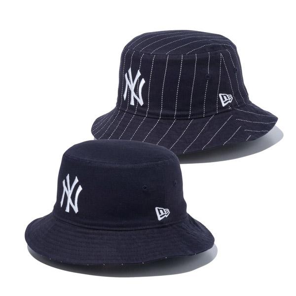 バケット01 リバーシブル MLB Reversible Hat ニューヨーク・ヤンキース ネイビー...
