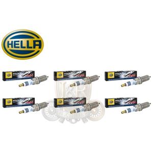 HELLA製 BMW Xシリーズ X1 E84 X3 E83 X5 E70 Zシリーズ Z4 E85 E86 E89 スパークプラグ 点火プラグ 6本 セット 12122158253 12120032137
