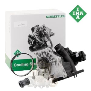 INA製 AUDI アウディ A5 B8 8T 8F B9 F5 / A6 C7 4G C8 4A / A7 4G 4K ウォーターポンプ サーモスタット ベルト ユニオン 4点 538036010