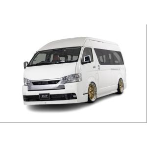 AIMGAIN 純VIP トヨタ 200 ハイエース ワイド スーパーロング 4・5・6・7型 フルキット 3点セット バンパー スポイラー エイムゲイン フロント サイド リア