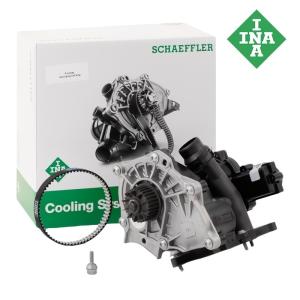 Audi ウォーターポンプASSY(サーモスタット ガスケット付