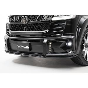 30前期アルファードSグレード　バンパーカバー グリルカバーWALDブラック WALD-SPORTSLINE トヨタ アルファード 30系 H27.1~ グリルカバー