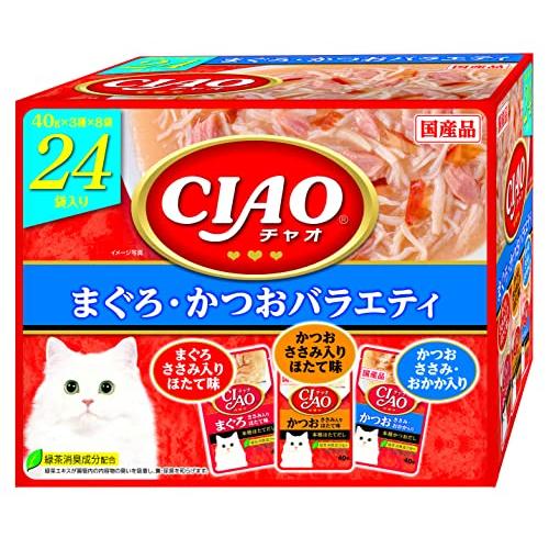 チャオ CIAO パウチ まぐろ・かつおバラエティ 40g×24袋