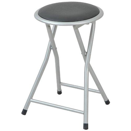 山善YAMAZEN 折りたたみチェア背もたれなし ブラック YZX-02RSB