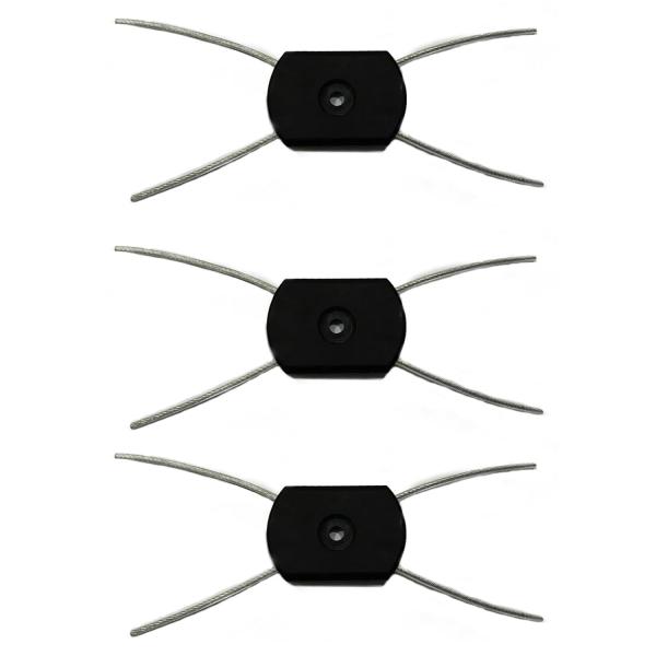 草刈機専用 ワイヤーカッター 芝刈り機用ユニバーサル・ワイヤー・ロープ 3個入り 150x5.5mm...