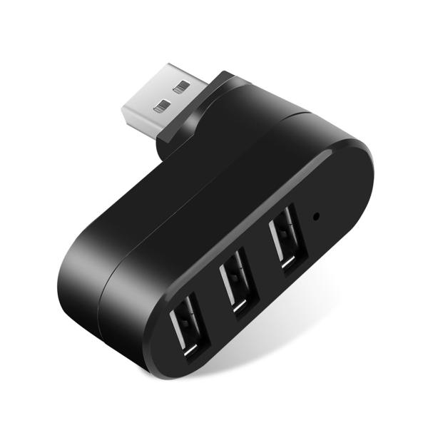 ミニUSBハブ 3ポート USB3.0＋USB2.0コンボハブ バスパワー 回転可能90°/ 180...