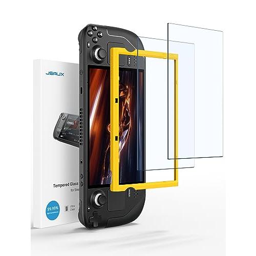 スクリーンプロテクター 2枚パック スチームデッキ対応 JSAUX Ultra HD ガラスプロテク...