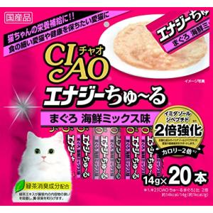 チャオ CIAO エナジーちゅ~る まぐろ 海鮮ミックス味 20本｜solvertex