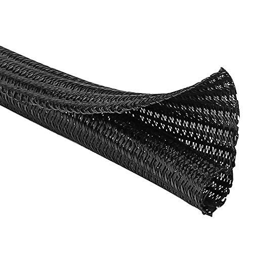 JOTO ケーブル収納スリーブ 長さ約4.5M 直径1.3cm DIY切断可能 PET素材、家庭用/...