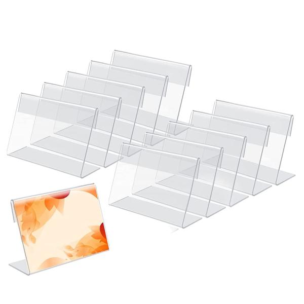 アクリルスタンド ポップスタンド L型カード立て ネームカード 卓上立て POPスタンド 値札展示用...