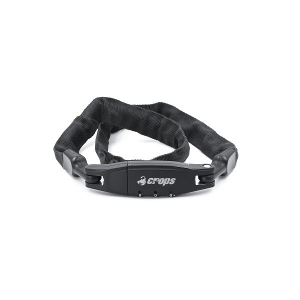 クロップスcrops チェーンロック K2 ブラック | 3mmx500mm 3桁ダイヤル 50cm