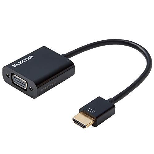 エレコムELECOM 変換アダプタ HDMI VGA ブラック AD-HDMIVGABK2