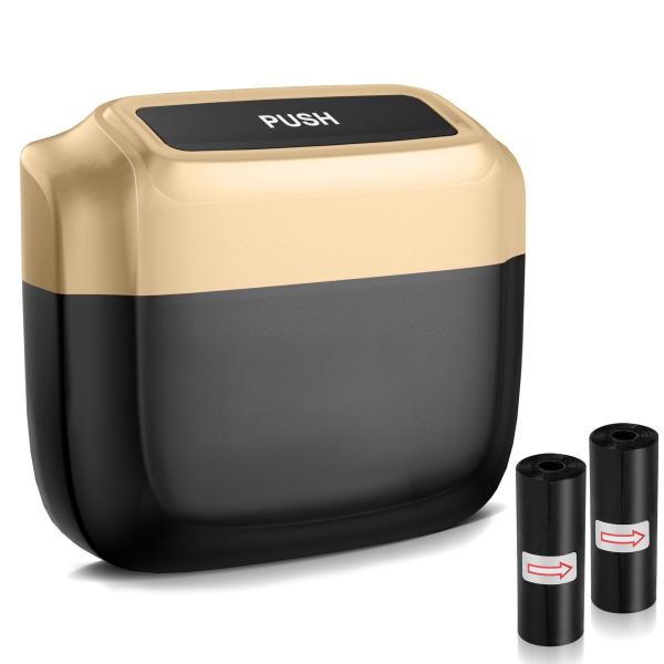 ZUKIDA 車用ゴミ箱 車用収納ケース 蓋付き車用ゴミ箱 内蔵収納ゴミ袋 漏れ防止車両用ゴミ箱 イ...