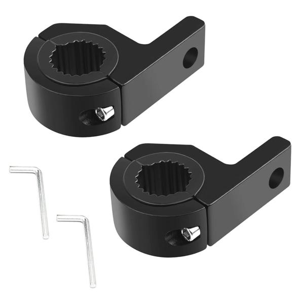 LIKENNY バイクバンパー ステー Φ22〜Φ32ｍｍ 車用 スタンド パイプ 投光器 フォグラ...