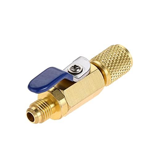 HZ-MONSTAR ボールバルブ 冷媒用 エアコン ガスチャージ オイルチャージ R12 R22 ...