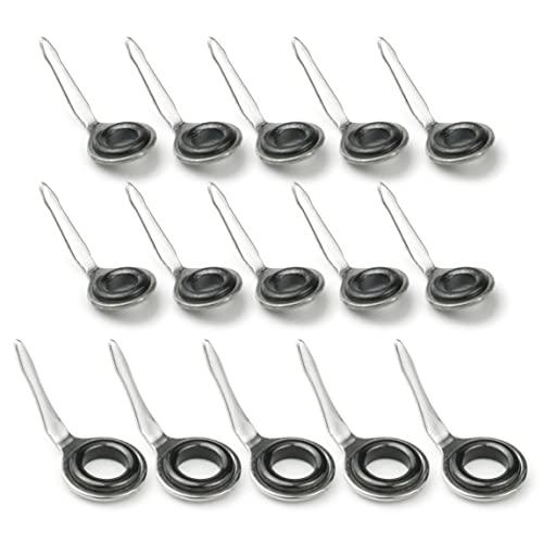 ロッドガイド 片足 ステンレス 5# 6# 釣り竿 自作 交換 修理 15点セット