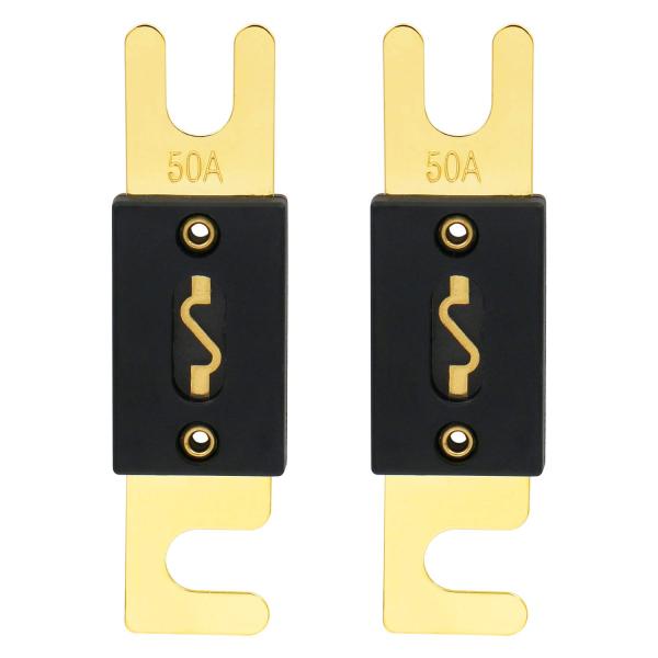 Heschen 車 ANLヒューズ 50A 自動車 バイク オーディオサブウーファー 用品 2個入り