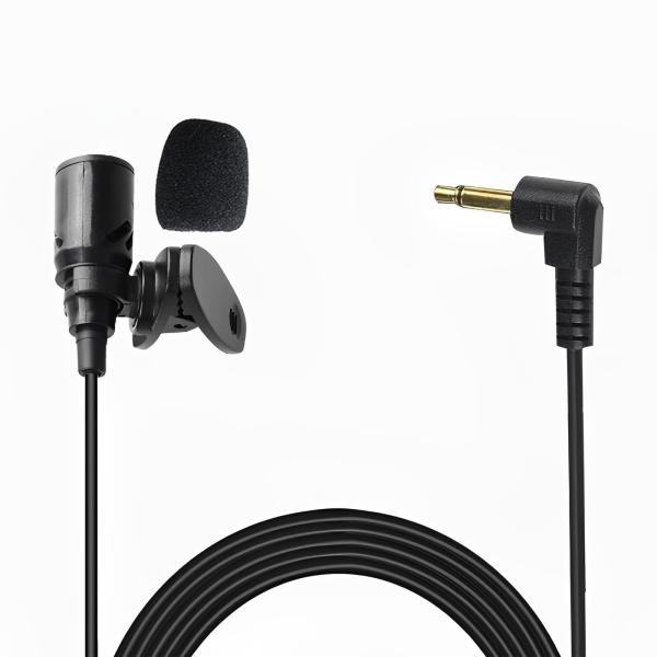 LIKENNY 3.5mm マイクロフォン ミニ 全方向性マイク カーステレオ音声入力用マイク 高感...