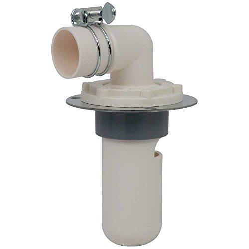 カクダイ 洗濯機用 排水トラップ におい防止 床直接取り付け 呼50VU管用 ステンレスプレート付 ...