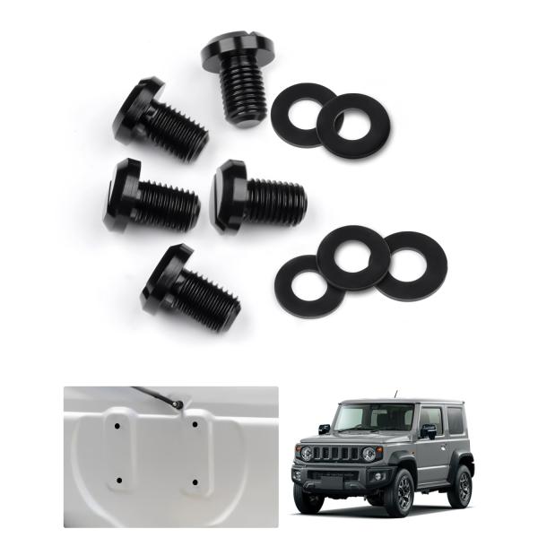 Auto spec スズキ ジムニー ボルト 専用設計 バックドアボルト スペアタイヤレスキャップ ...