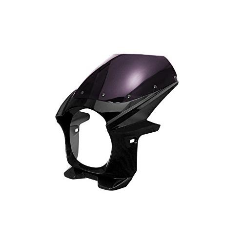 バイクパーツセンター バイクビキニカウル/スクリーンカウル ブラック 塗装済み+カウル取付ボルトセッ...