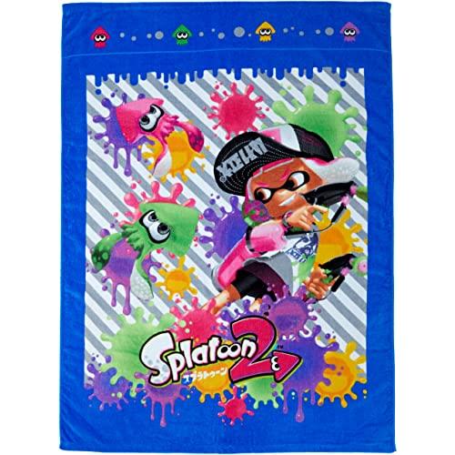 丸眞 タオルケット 子供 任天堂 スプラトゥーン2 約85×115cm ネムリノジカン ブルー 45...