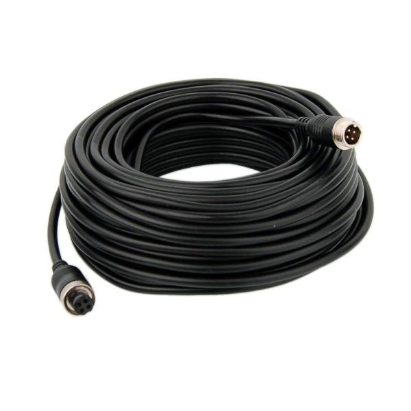 4ピンケーブル 20m 映像＆電源一体ケーブル ノイズ対策済 4pin同軸ケーブル 延長ケーブル 屋...