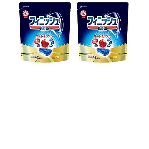 まとめ買いフィニッシュ 食洗機 洗剤 オールインワン プレミアム パワーボールキューブ 42個入 ×...