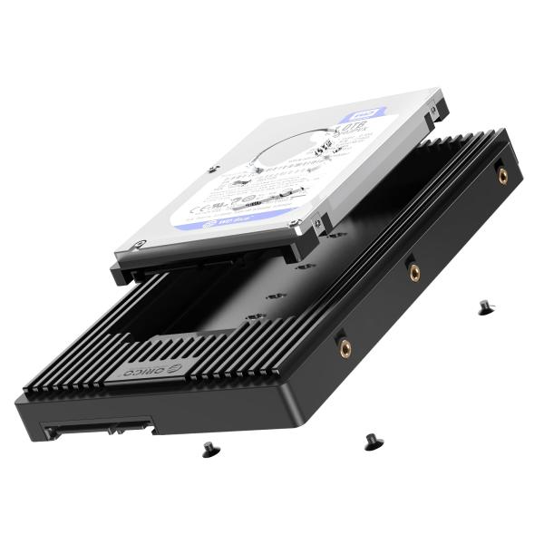 ORICO 2.5 3.5 変換 マウンタ 2.5インチ HDD/SSD→3.5インチ サイズ変換ブ...