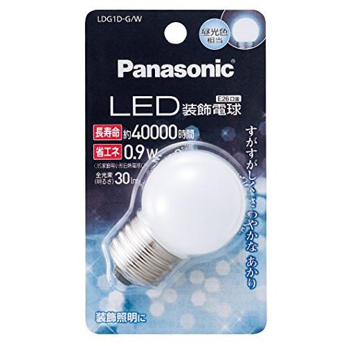 パナソニック LED電球 密閉形器具対応 E26口金 昼光色相当0.9W 装飾電球・G型タイプ LD...